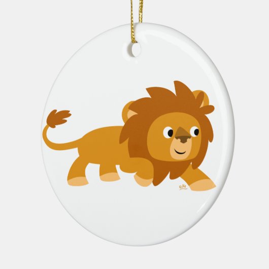 Cute Smart Cartoon Lion Ornament (Links)