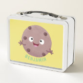Cute smart chocolade chip cookie cartoon (Achterkant)