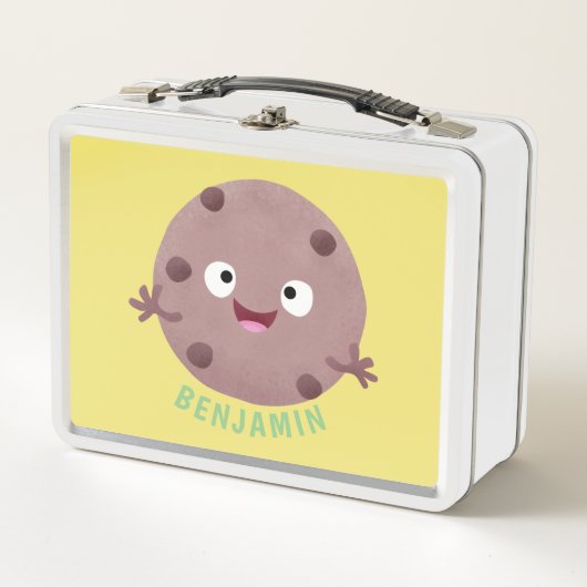 Cute smart chocolade chip cookie cartoon (Voorkant)