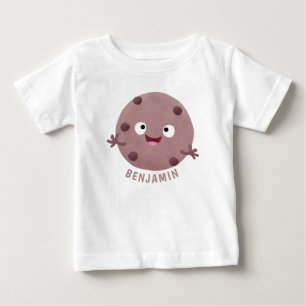 Cute smart chocolade chip cookie cartoon