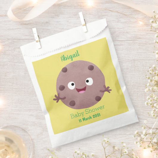 Cute smart chocolade chip cookie cartoon bedankzakje (Geknipt)