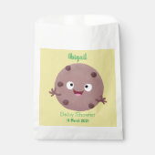 Cute smart chocolade chip cookie cartoon bedankzakje (Voorkant)