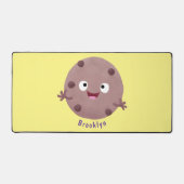 Cute smart chocolade chip cookie cartoon bureaumat (Voorkant)