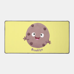 Cute smart chocolade chip cookie cartoon bureaumat