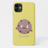 Cute smart chocolade chip cookie cartoon Case-Mate iPhone case (Achterkant)
