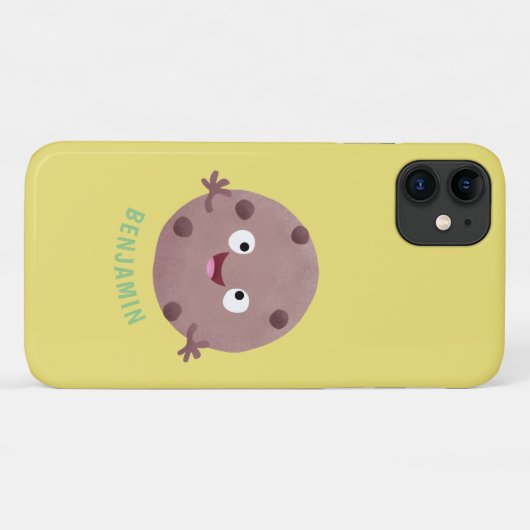 Cute smart chocolade chip cookie cartoon Case-Mate iPhone case (Achterkant (horizontaal))