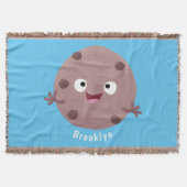 Cute smart chocolade chip cookie cartoon deken (Voorkant)