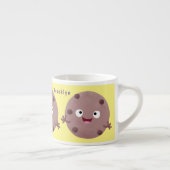 Cute smart chocolade chip cookie cartoon espresso kop (Rechts)