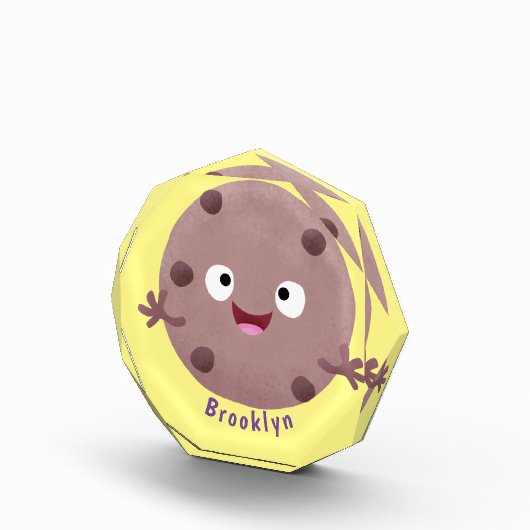 Cute smart chocolade chip cookie cartoon fotoblokken (Rechts)