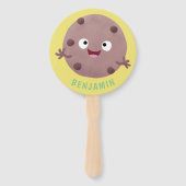 Cute smart chocolade chip cookie cartoon handwaaier (Voorkant)