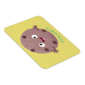 Cute smart chocolade chip cookie cartoon magneet (Rechterzijde)