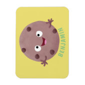 Cute smart chocolade chip cookie cartoon magneet (Verticaal)