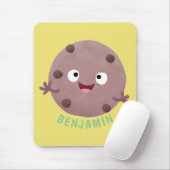 Cute smart chocolade chip cookie cartoon muismat (Met muis)