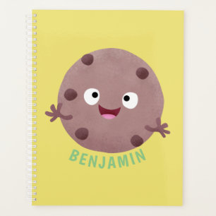 Cute smart chocolade chip cookie cartoon planner