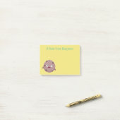 Cute smart chocolade chip cookie cartoon post-it® notes (Op bureau)