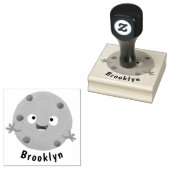 Cute smart chocolade chip cookie cartoon rubberstempel (Gestempeld)