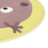 Cute smart chocolade chip cookie cartoon snijplank (Hoek)