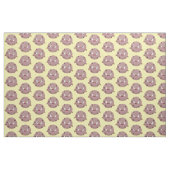 Cute smart chocolade chip cookie cartoon stof (Fat Quarter)