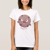 Cute smart chocolade chip cookie cartoon t-shirt (Voorkant)