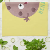 Cute smart chocolade chip cookie cartoon theedoek (Gevouwen)