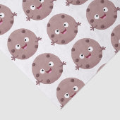 Cute smart chocolade chip cookie cartoon tissuepapier (Detail)
