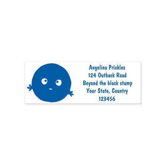 Cute smart chocolade chip cookie cartoon zelfinktende stempel (Design)