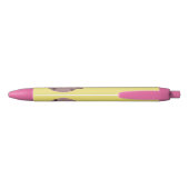 Cute smart chocolade chip cookie cartoon zwarte inkt pen (Achterkant)
