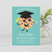 Cute Smart Cookie Graduy Party Cartoon Kaart (Staand voorkant)