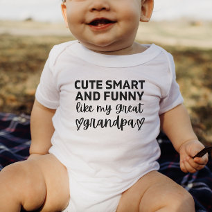 Cute Smart en grappig zoals mijn grote opa Funny B Romper