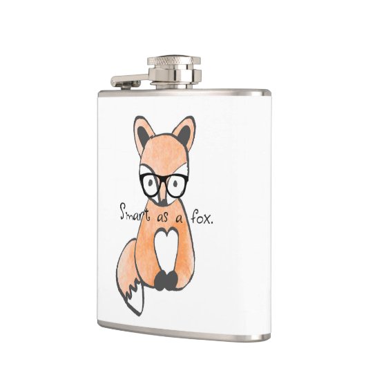 Cute Smart Fox Heupfles (Links)