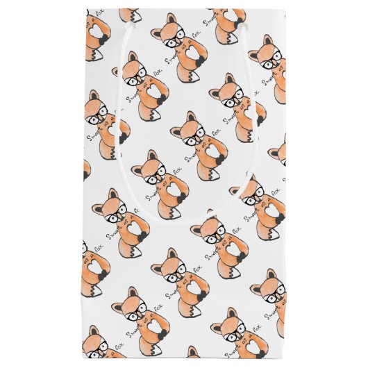 Cute Smart Fox Klein Cadeauzakje (Voorkant)
