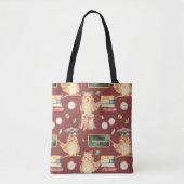 Cute Smart Owl met Chalkboard Kinder naam Tote Bag (Voorkant)