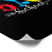 Cute Smile Face Girls 1st Grade Back To School Kid Poster (Hoek)