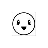 Cute Smile Rubberstempel (Afrduk)