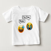 Cute Smiley Face Emoji Babykleren (Voorkant)