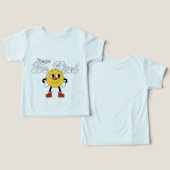 Cute Smiley Face Kinderen T-Shirt (Ontwerp Voorkant & Achterkant)