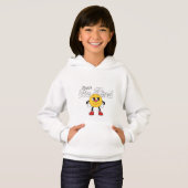 Cute Smiley Face Meisjes Hoodie (Voorkant volledig)
