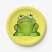 Cute Smiley Frog Papieren Bordje (Voorkant)