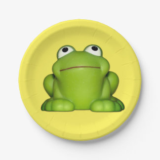 Cute Smiley Frog Papieren Bordje