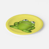 Cute Smiley Frog Papieren Bordje (Gekanteld)