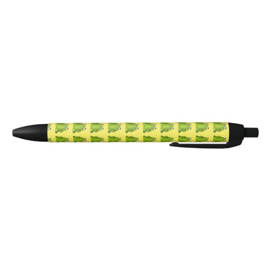 Cute Smiley Frog Zwarte Inkt Pen (Bodem)