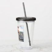 Cute Smiling Alpaca Photo Afbeelding Acryl Drinkbeker (Links)