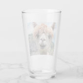 Cute Smiling Alpaca Photo Afbeelding Glas (Achterkant)