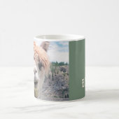 Cute Smiling Alpaca Photo Afbeelding Koffiemok (Center)