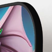 Cute Smiling Baby Dragon met Poster Flowers Pickleball Paddle (Links Detail)