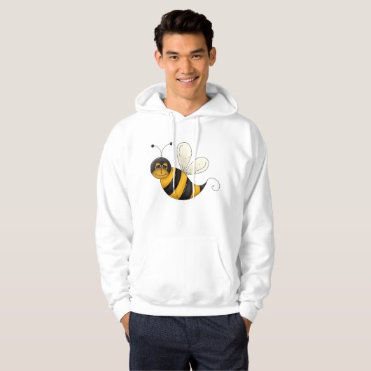 Cute Smiling Bee Hoodie (Voorkant volledig)