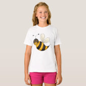 Cute Smiling Bee T-shirt (Voorkant volledig)