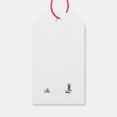 Cute Smiling Cactus Illustration Cadeaulabel (Achterkant)