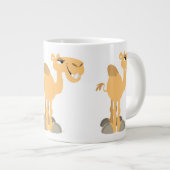 Cute Smiling Cartoon Camel Grote Koffiekop (Voorkant rechts)