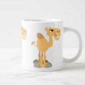 Cute Smiling Cartoon Camel Grote Koffiekop (Rechts)
